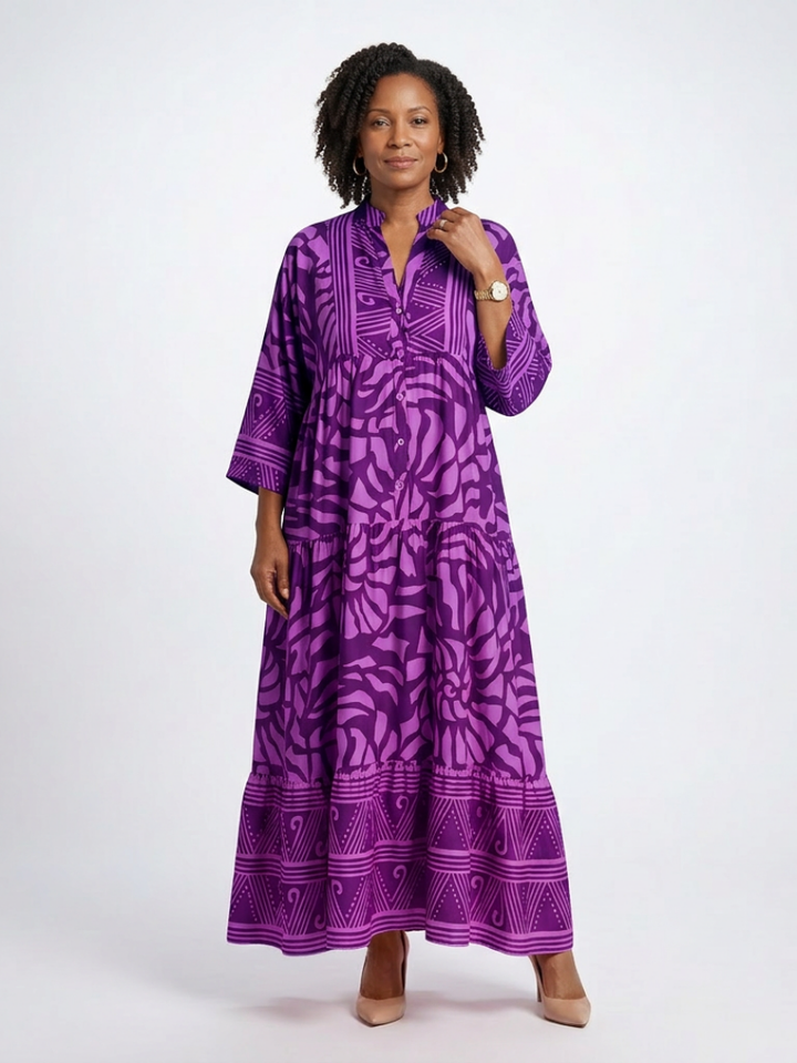 Blakely - Button Front Midi Dress