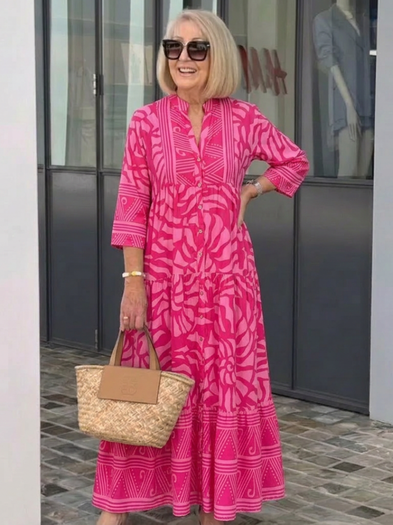 Blakely - Button Front Midi Dress