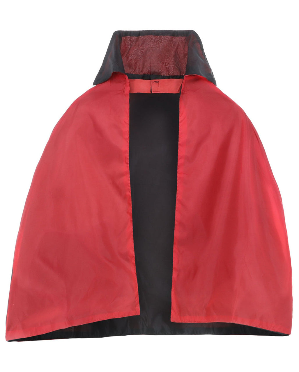 Reversible Vampire Cape for Kids with High Collar, Halloween Costume