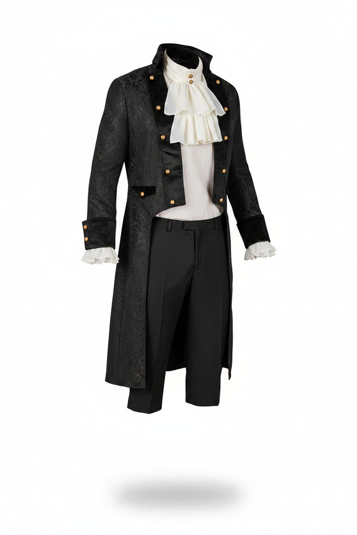 Black Victorian Costume Jacket for Men – Halloween Costume Accessory