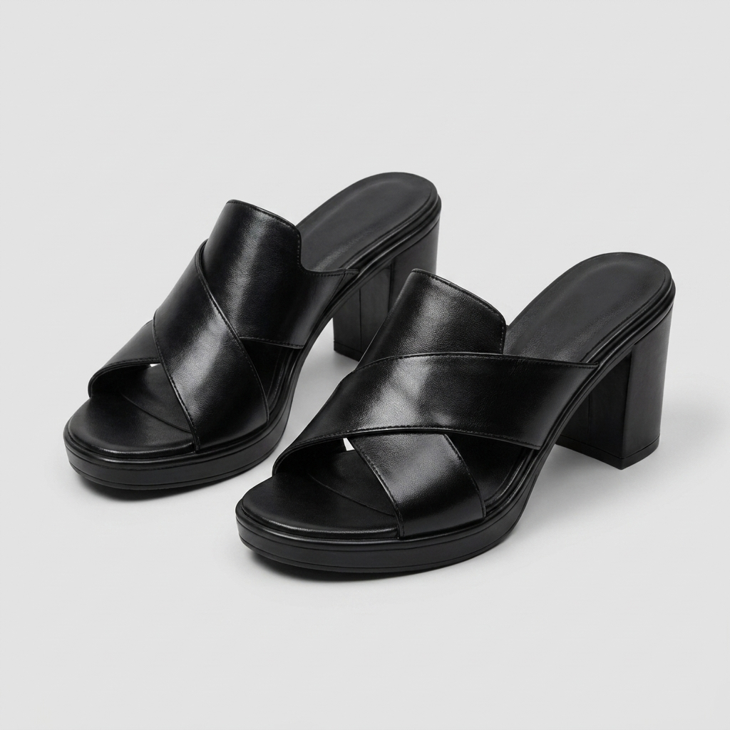 Christine – Leather Crossover Heels